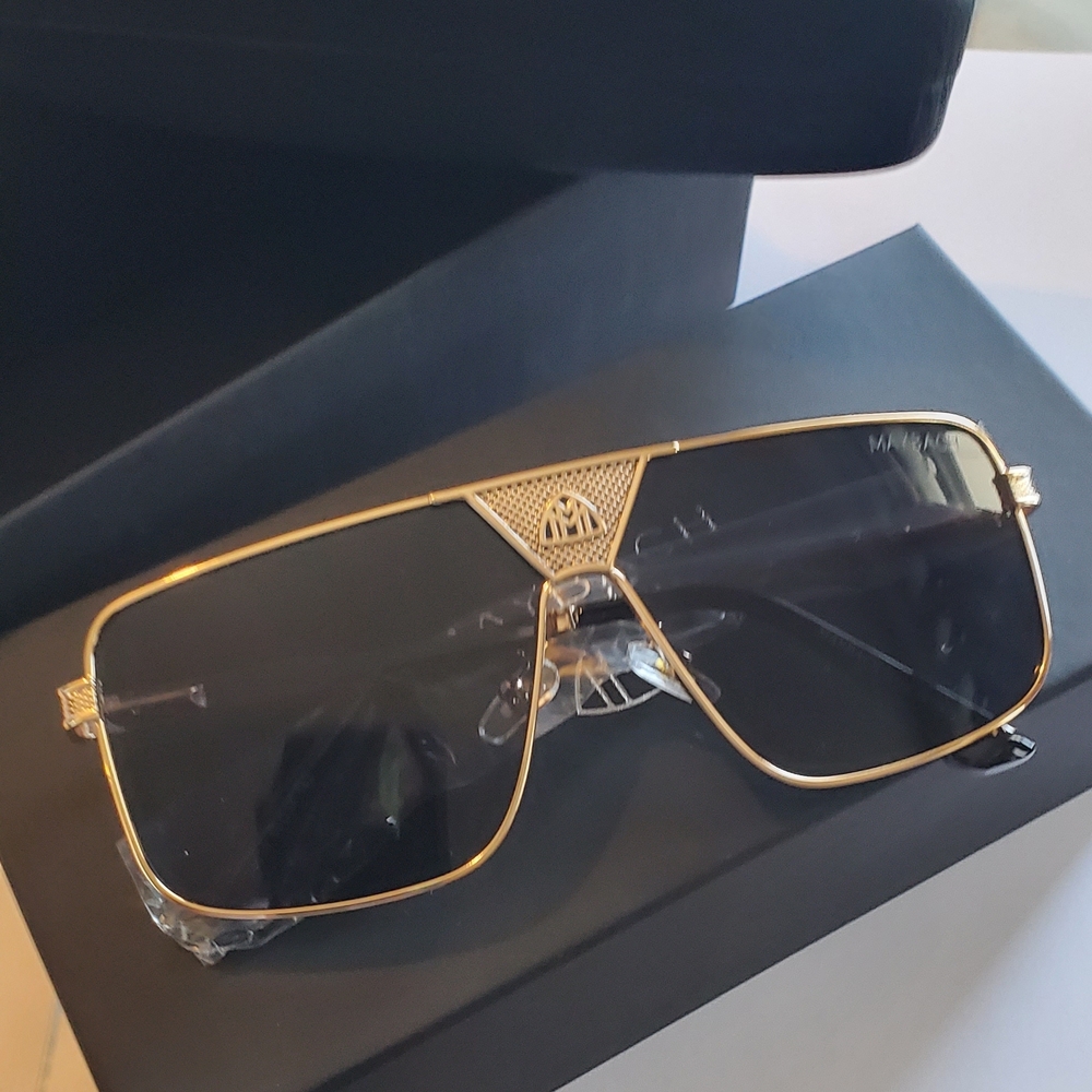 Maybach Gold Aviator Sunglasses